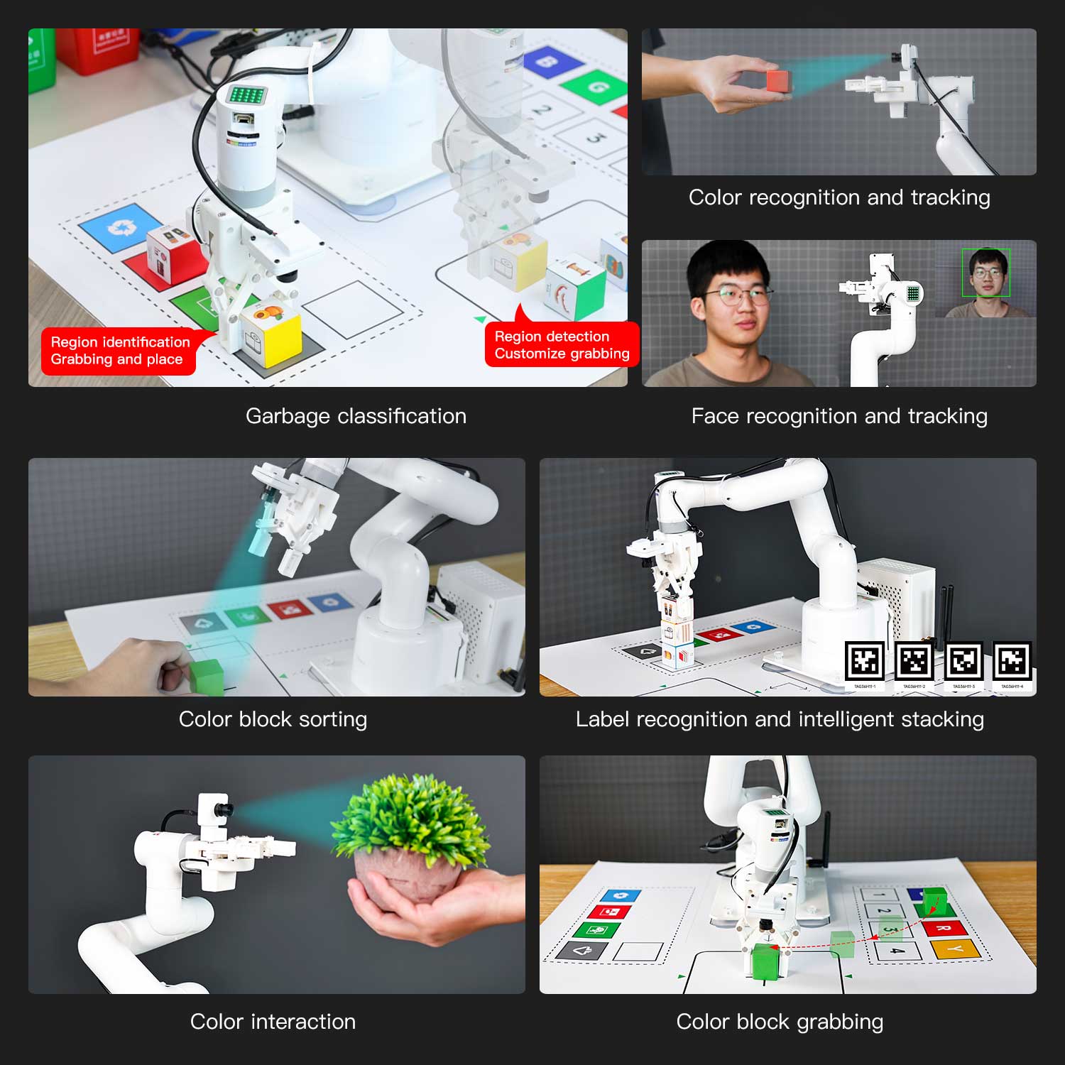 Yahboom JetCobot 7-axis visual collaborative robotic arm STEM Education Python Programming Robot for Jetson NANO 4GB/Orin NANO SUPER/Orin NX SUPER