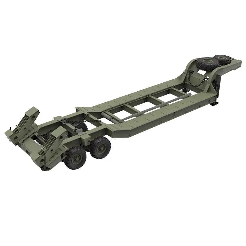 CROSSRC BC8 T247 Tractor Military Truck RC Tail Lift Plate Towing Flat Trailer T247