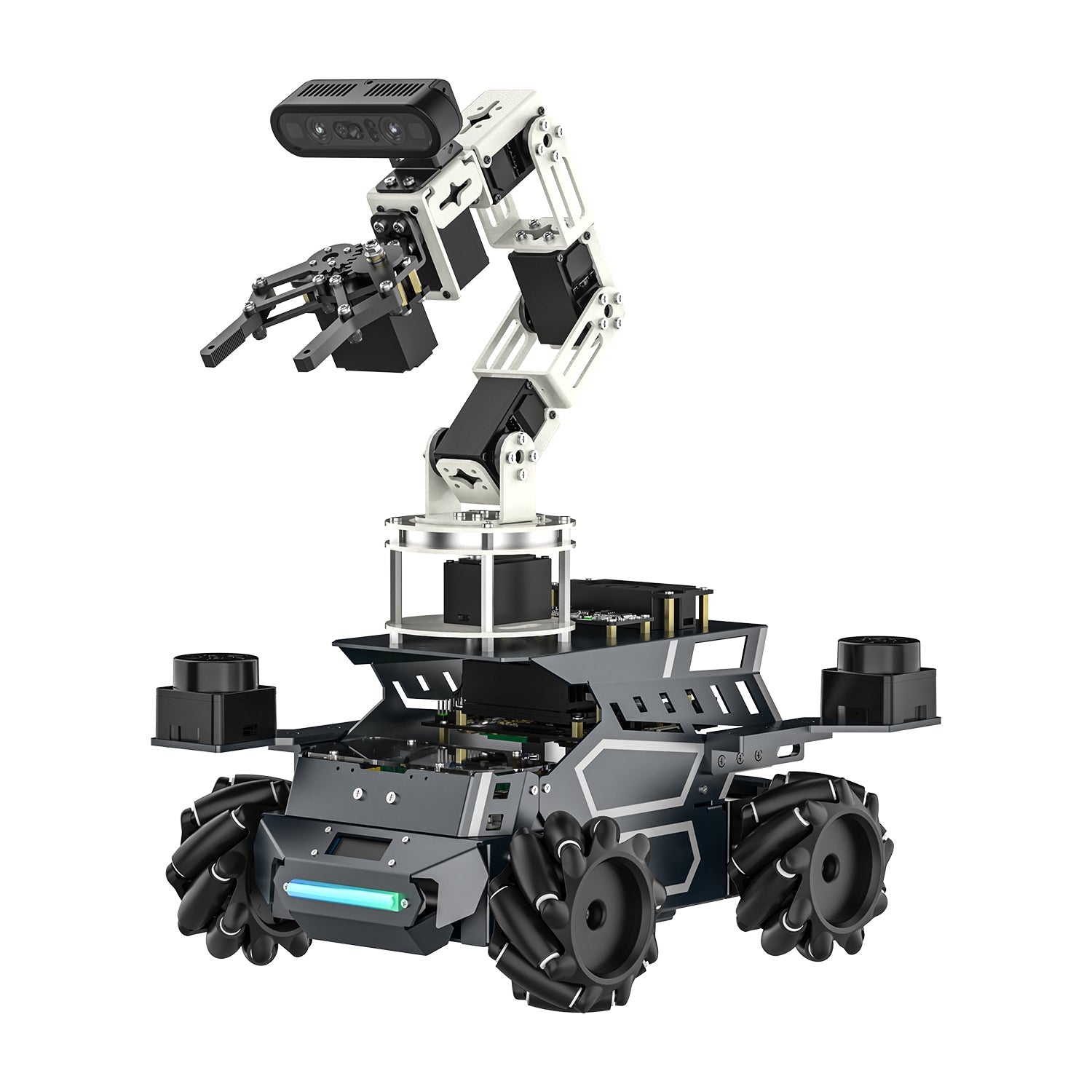 Yahboom ROSMASTER M3 Pro ROS2 STEM Education Python Programming Robot with Multimodal AI Large Model AI Voice Interaction Vision Recognition Tracking & Sorting