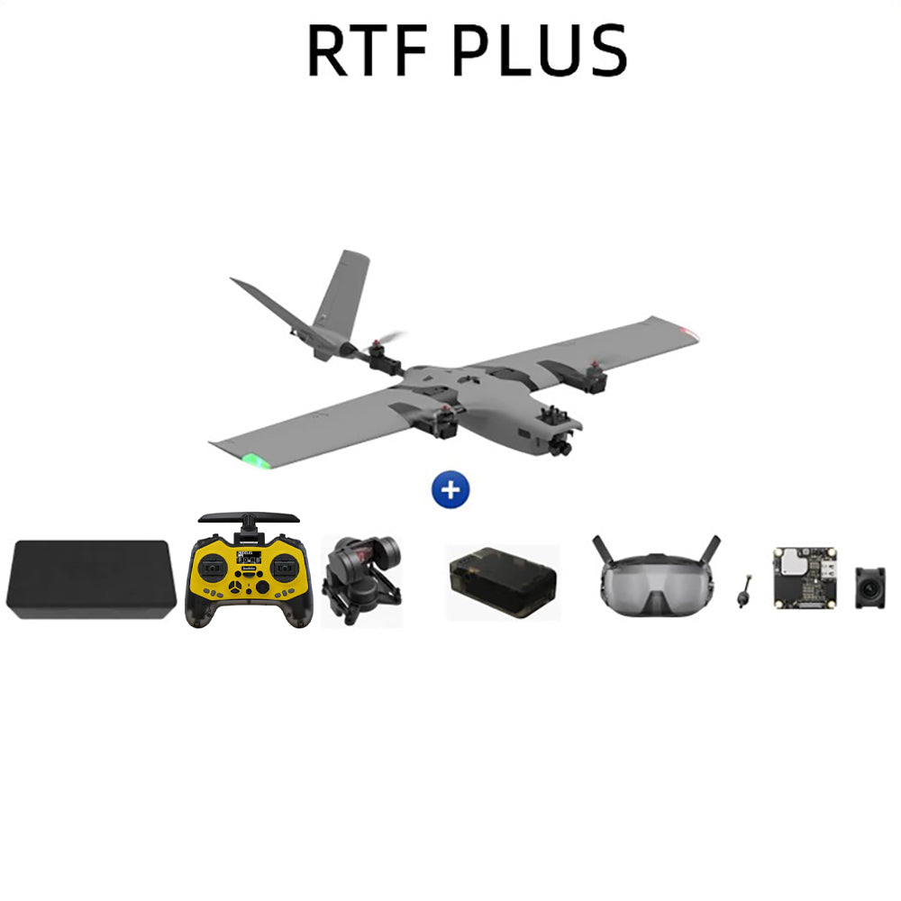 AFModel ROCWING VTOL Drone 3-axis FPV Fixed-wing Airplane UAV Model Airplane Reconnaissance Airplane