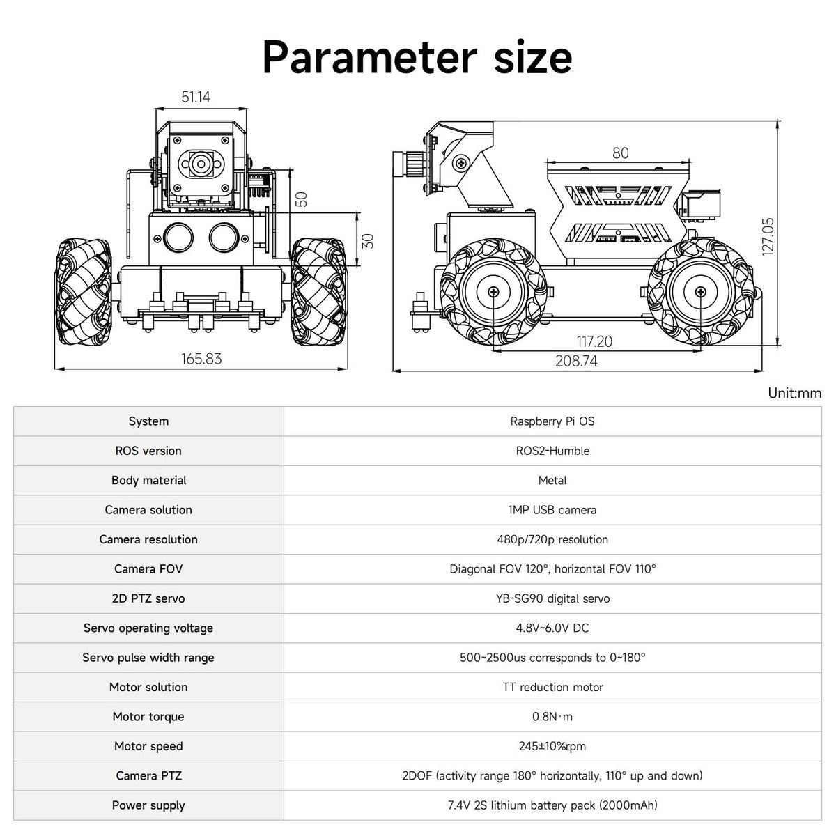 Yahboom Raspbot V2 AI Large Model STEM Education Python Programming Robot Car for Raspberry Pi 5