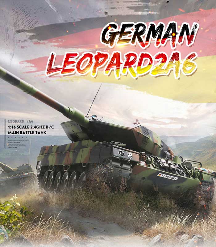 Heng Long RC Tank Main Battle Tank Spin Turret Upgrade Metal RC Tank toy