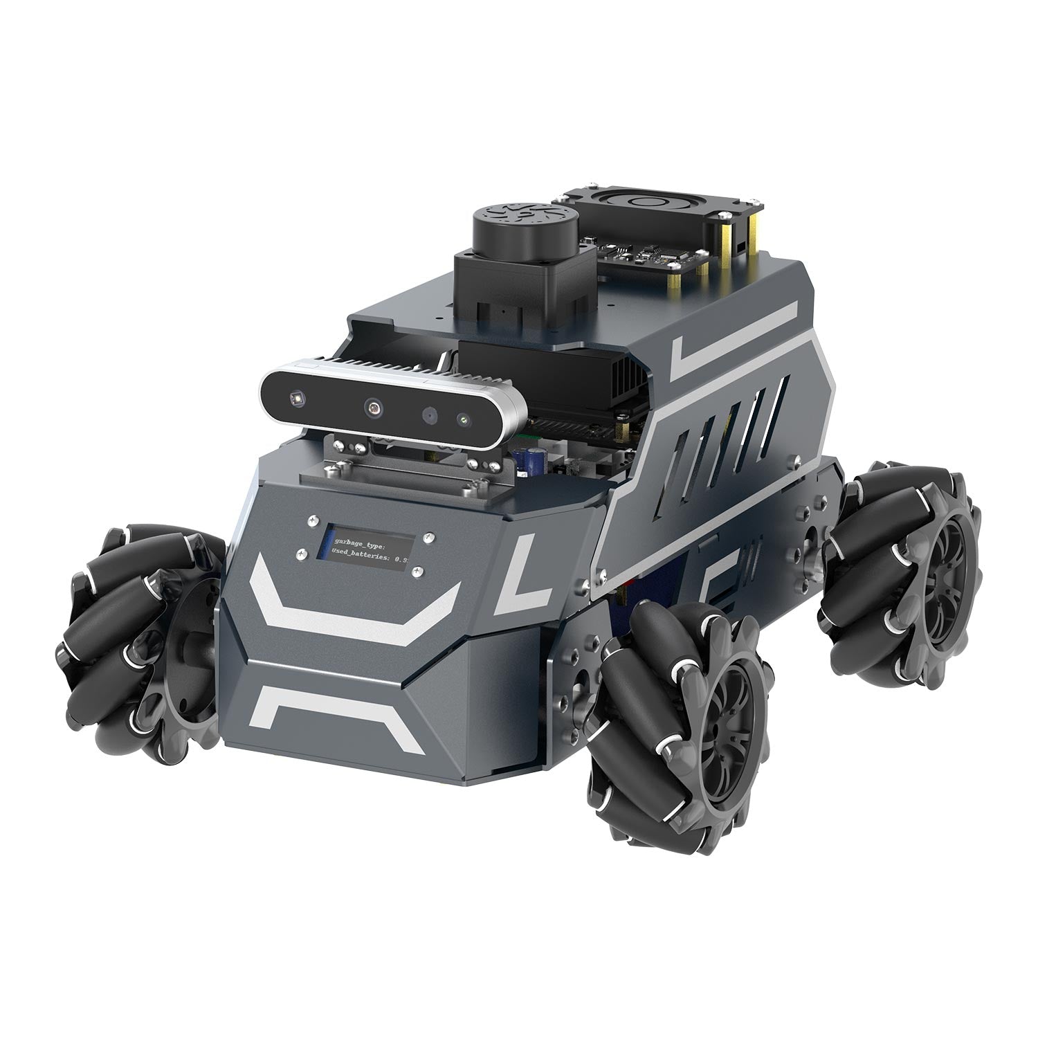 ROSMASTER M1 AI Large Model ROS2 STEM Education Python Programming Robot Mecanum Wheel for Jetson NANO 4GB/Orin NANO SUPER/RDK X5/RaspberryPi 5