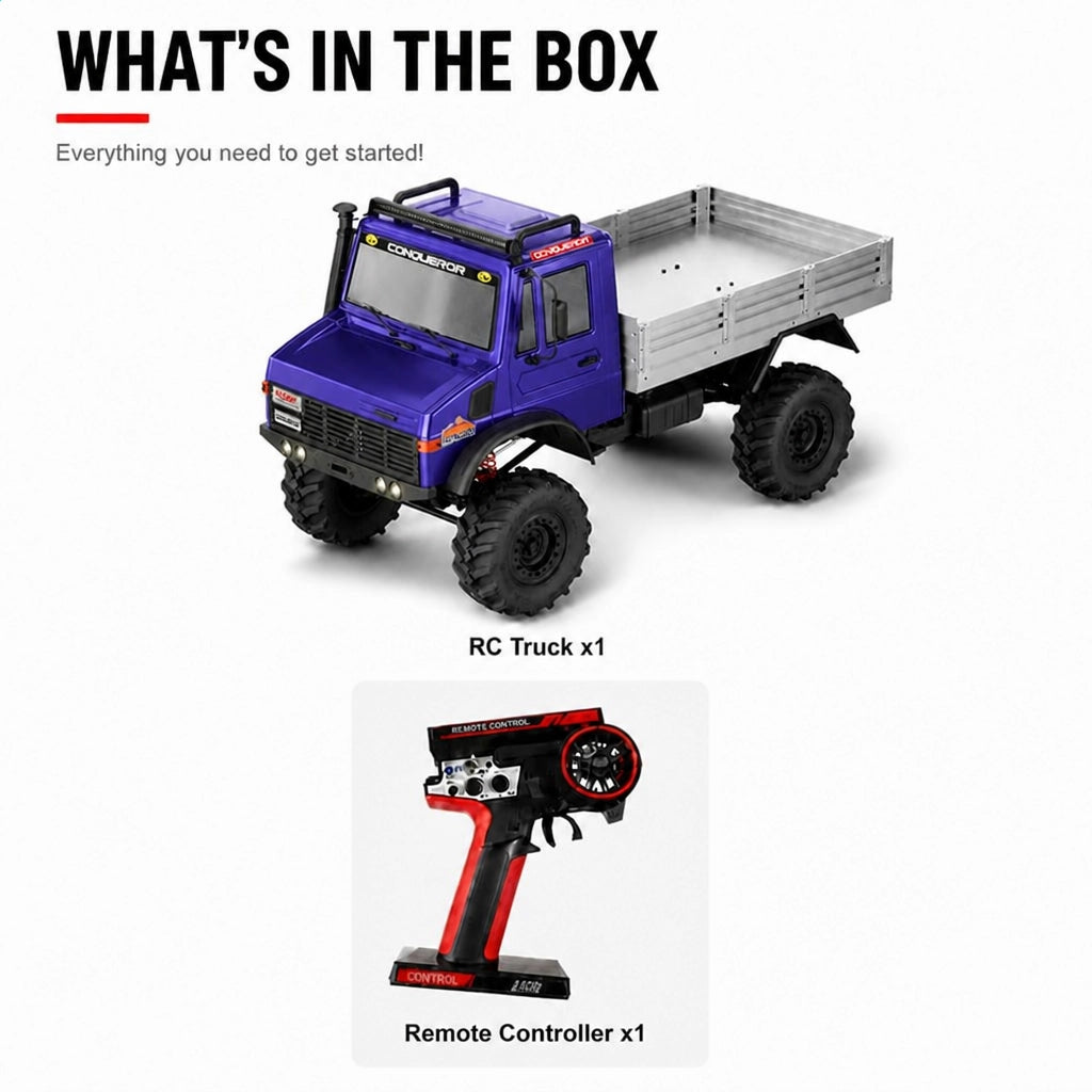 WLtoys 064308 Big Shark 1/6 4WD Off-Road RC Truck with Dual 775 Motors Portal Axles & Remote Differential Locks