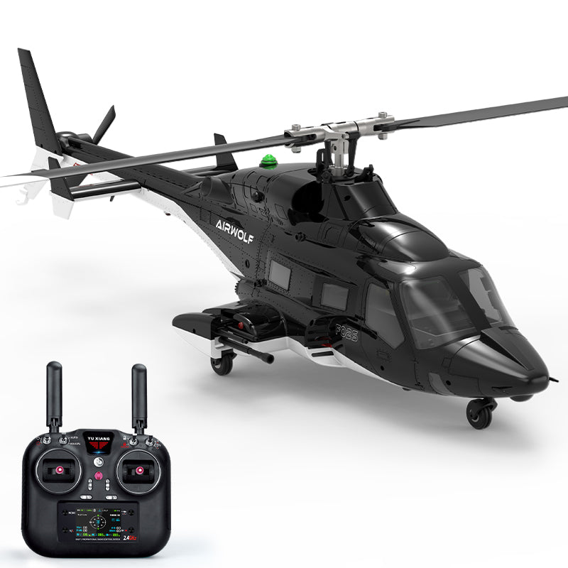 YUXIANG F02S Airwolf RC Helicopter 2.4G 9CH 6G GPS Optical Flow Localization Altitude Hold Dual Brushless 1:34 Flybarless Helicopter