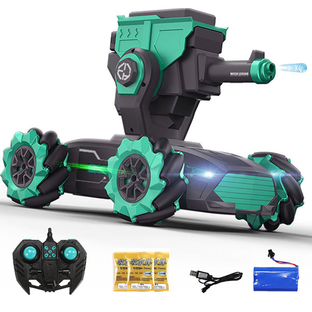 RC Tank Infrared Multiplayer battle Can Launch Water Bomb Armored Tank Toy Car