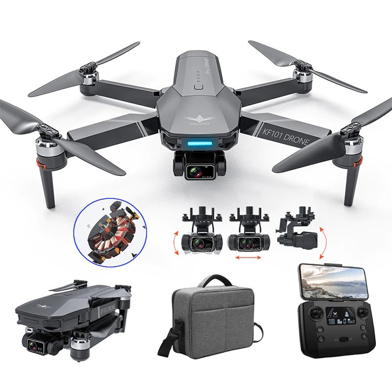 KF101 4K Drone 3-Axis EIS Gimbal HD ESC Camera Brushless Foldable Quadcopter