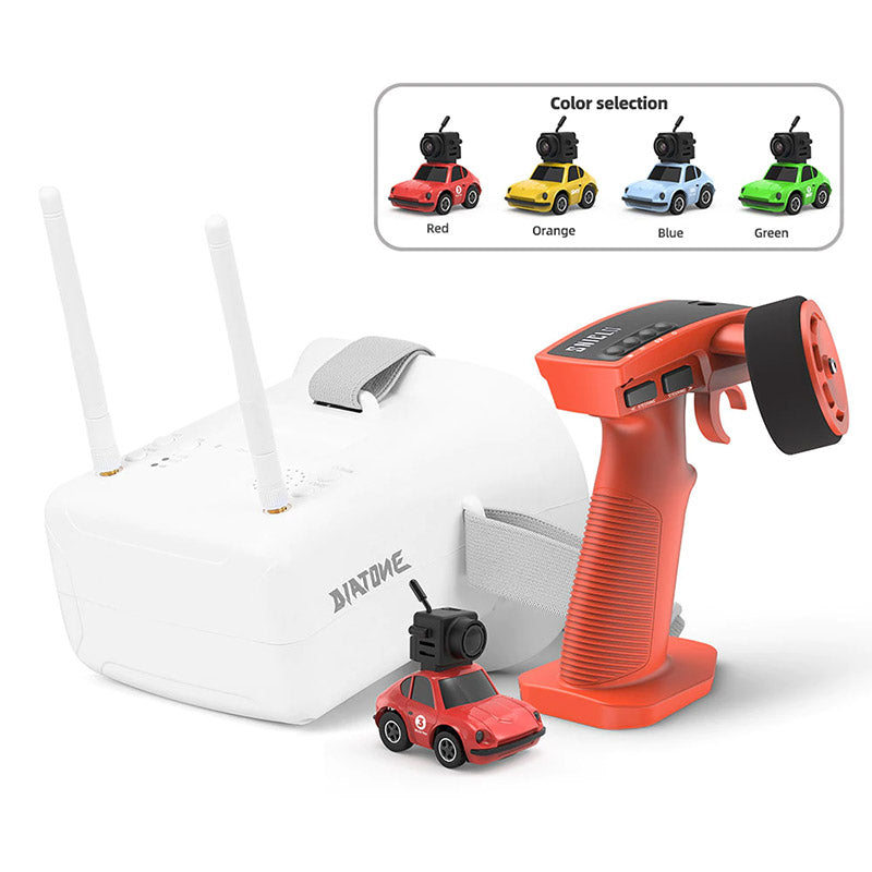 fpv camera and goggles for rc car Mini RC Car JustAir Q25 1:100 2.4G 5CH FPV RTR Version with Goggles Micro RC Car Desk Race Table Car