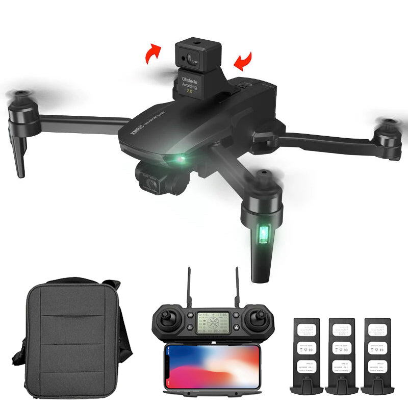 XMR/C M9 4K Drone 3-Axis Gimbal Obstacle Avoidance Brushless Quadcopter