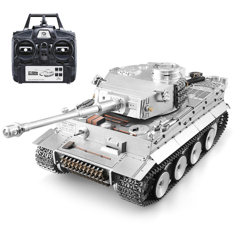 Heng Long 3818 Pro Customized Version Full Metal German Tiger I RC Tank  1/16 High Quality Tank Toys