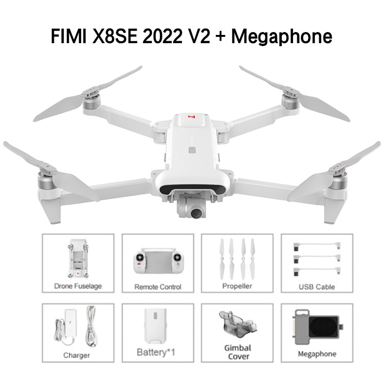 FIMI X8SE V2 4K Drone 3-Axis Gimbal Professional aerial photography 10KM FPV Quadcopter