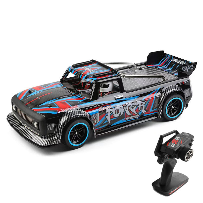 RC Drift Car Wltoys 104072 High Speed 60 KM/H 4WD RTR 1/10 2.4G Brushless RC Car Metal Chassis with LED Light
