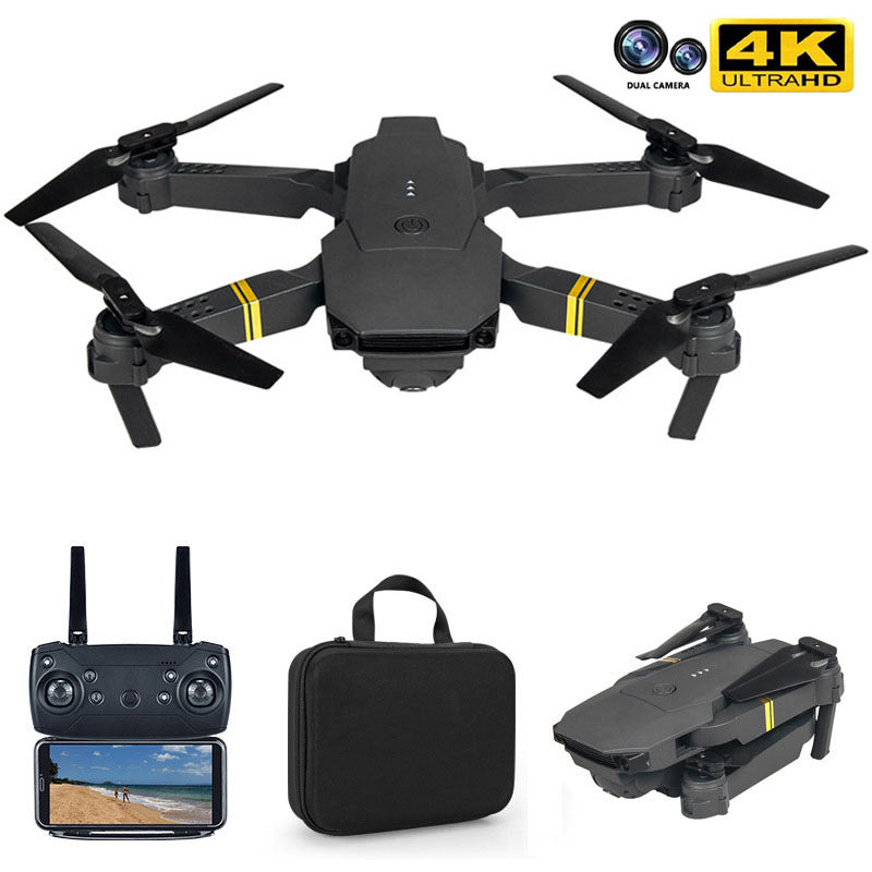 Mini Drone WIFI 4k FPV Wide Angle Hight Hold Mode Foldable RC Quadcopter