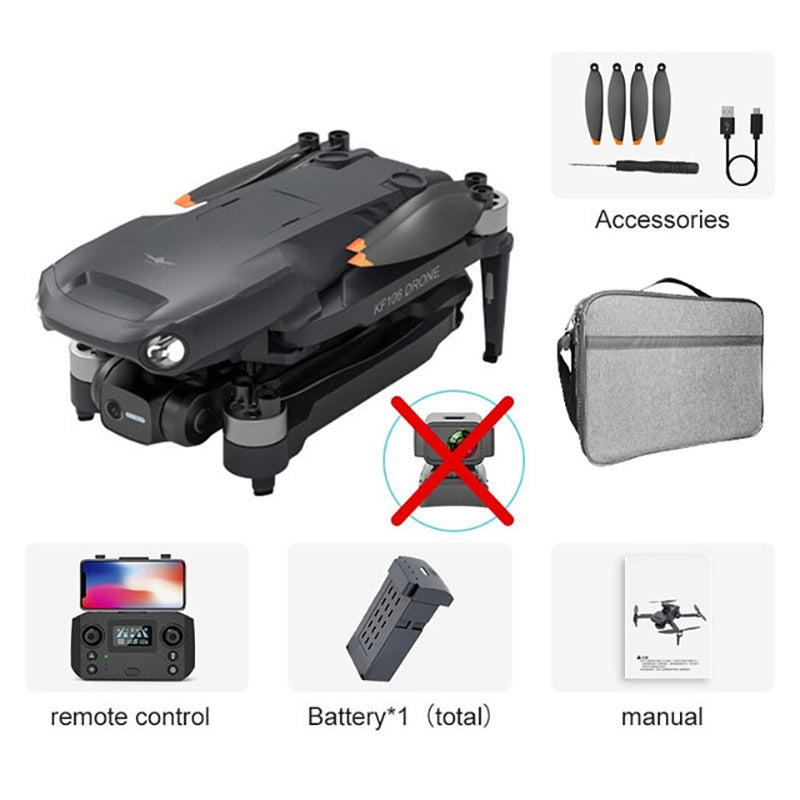 KF106 MAX 3-Axis Gimbal 4K Drone EIS Camera 360° Obstacle Avoidance Brushless Quadcopter