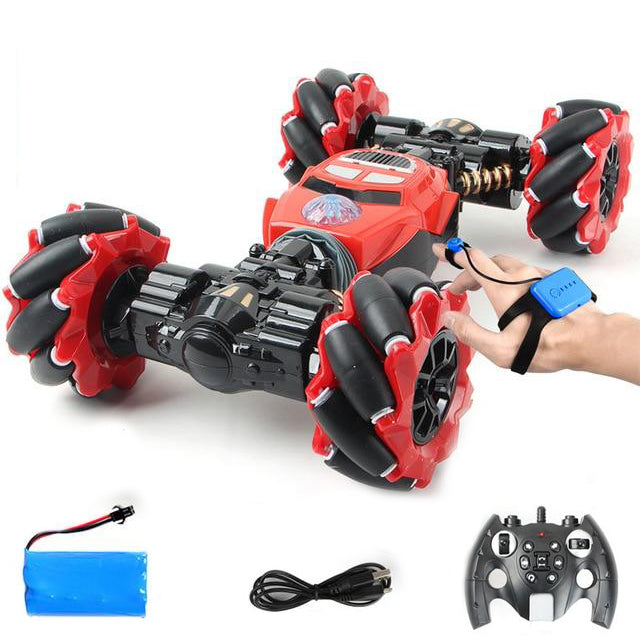 RC car 4WD RC stunt car gesture induction twisting off-road vehicle light music drift car