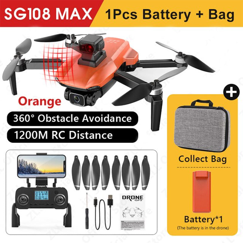 ZLL SG108 MAX 4K Drone 360° Obstacle Avoidance Brushless Foldable Quadcopter