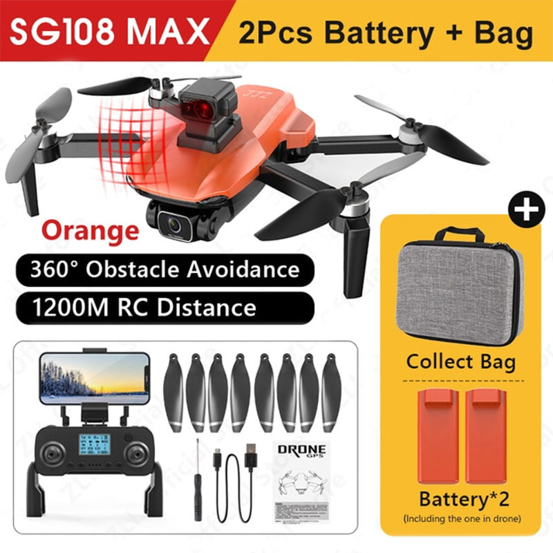 ZLL SG108 MAX 4K Drone 360° Obstacle Avoidance Brushless Foldable Quadcopter