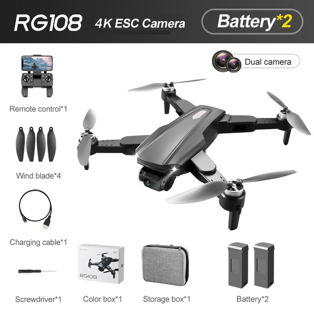 RG108 MAX 4K Drone Dual HD Camera Brushless Quadcopter