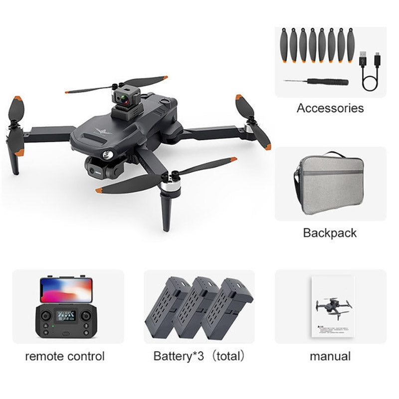 KF106 MAX 3-Axis Gimbal 4K Drone EIS Camera 360° Obstacle Avoidance Brushless Quadcopter