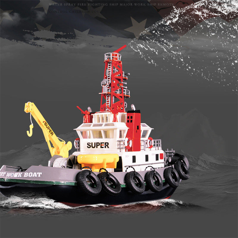 Heng Long RC Boat 1:8 6CH 2.4G Water Jet Rescue Boat RTR Waterproof Toys Gift