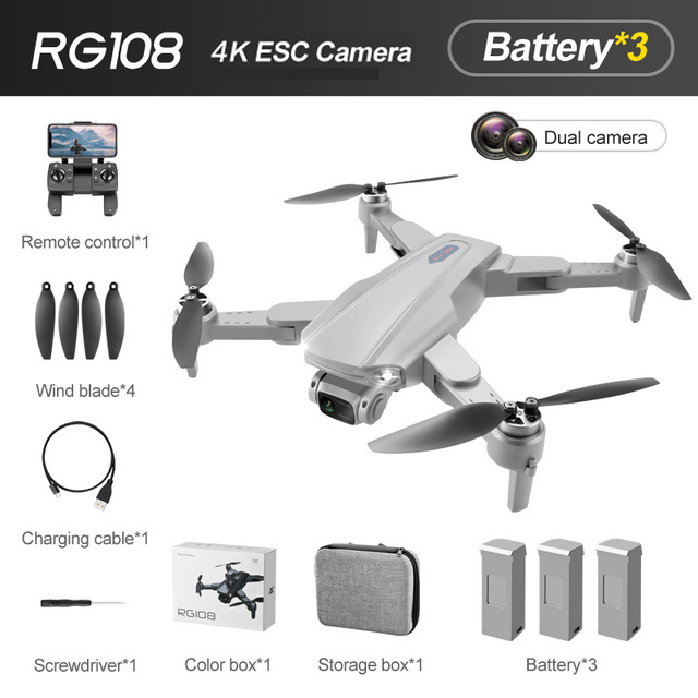 RG108 MAX 4K Drone Dual HD Camera Brushless Quadcopter