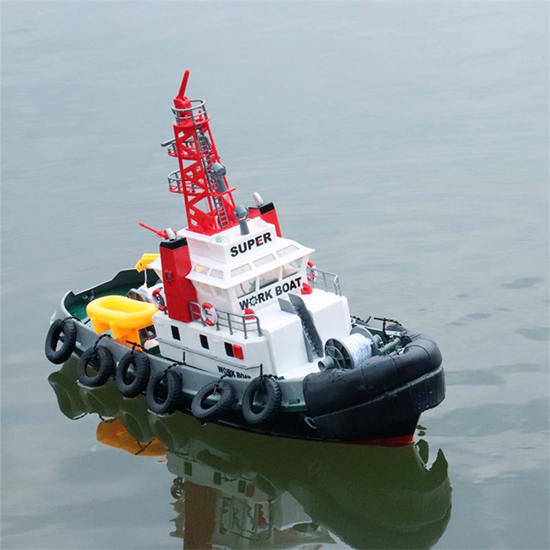 Heng Long RC Boat 1:8 6CH 2.4G Water Jet Rescue Boat RTR Waterproof Toys Gift