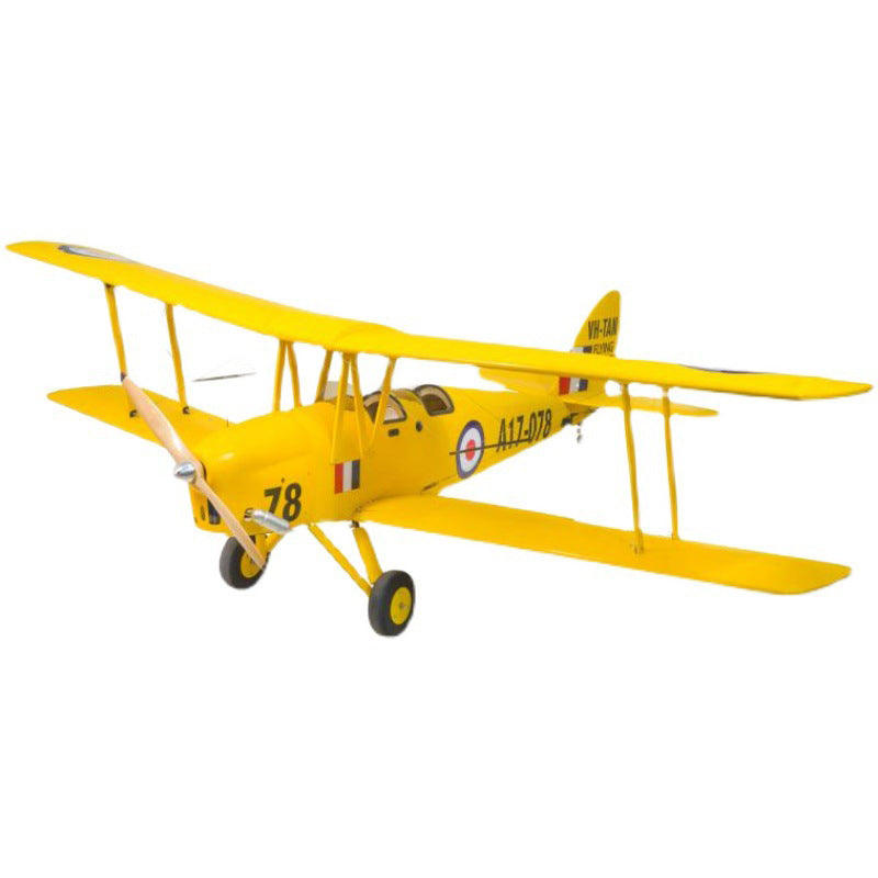 DWHobby Balsa wood Plane Tiger Moth ARF Large Gas Power Methanol Airplane Fixed Wing Biplane Model Balsa Plane Kits 2150mm Wingspan