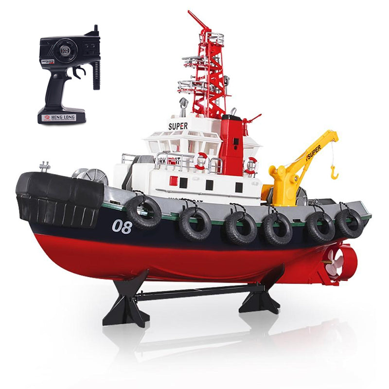Heng Long RC Boat 1:8 6CH 2.4G Water Jet Rescue Boat RTR Waterproof Toys Gift