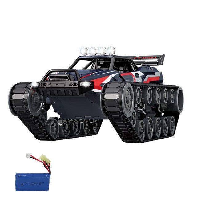 New Alloy Tank 1:12 RC Tank Interactive RC Toy Car LED Lights Spray Stunt Toys