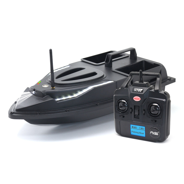 RC Bait Boat V700 GPS 500M Auto Driving Auto Return Hoppers Load 2kg with Steering Light for Fishing Cast Fishing Net
