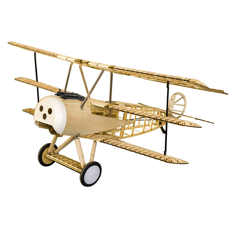 DWHobby Classic Fokker DR1 Balsa wood Plane ARF Large Electric or Gas Power Fixed Wing Balsa Plane Kits 1500mm Wingspan
