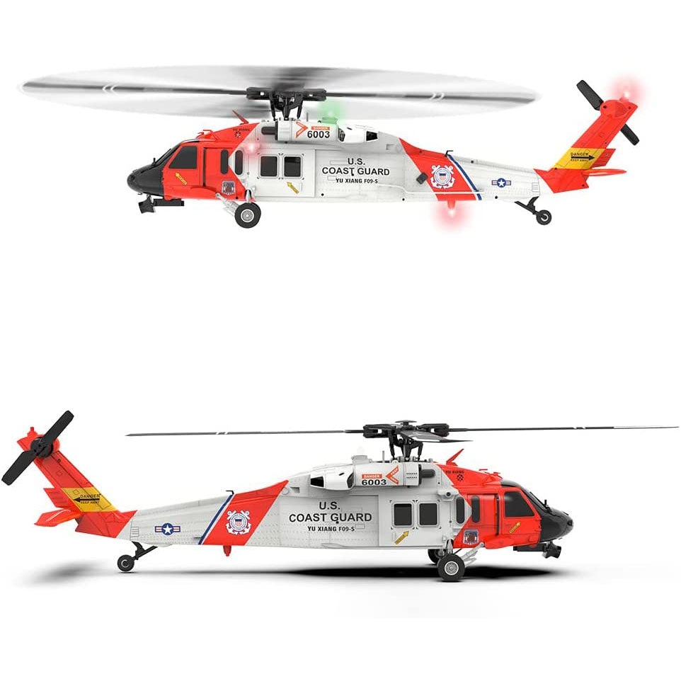YXZNRC F09-S 6CH 6-Axis Gyro RC Helicopter GPS Optical Flow Positioning FPV Camera Brushless Flybarless Plane