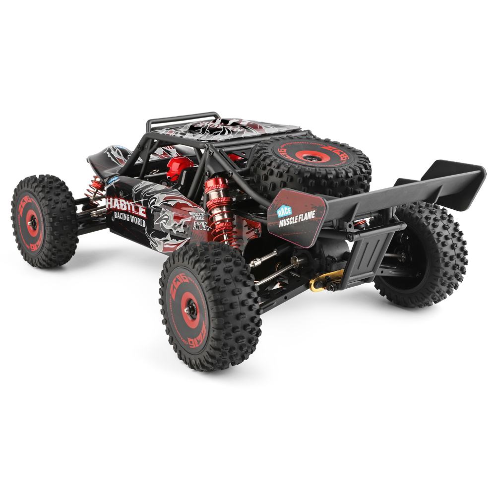 WLtoys 124016 RC Car High Speed 75KM/H 1:12 4WD 2.4G Brushless Motor Desert Off-Road Car Metal Chassis
