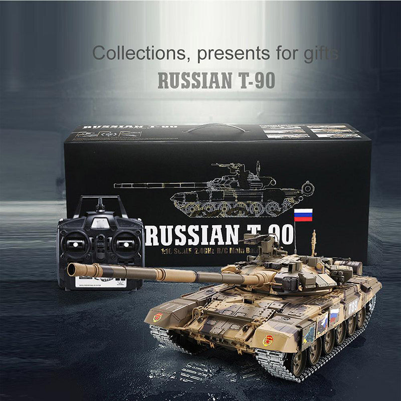 Heng Long 3938 T90 RC Tank Russia Main Battle Tank 1/16 Upgrade Metal RC Tank toys