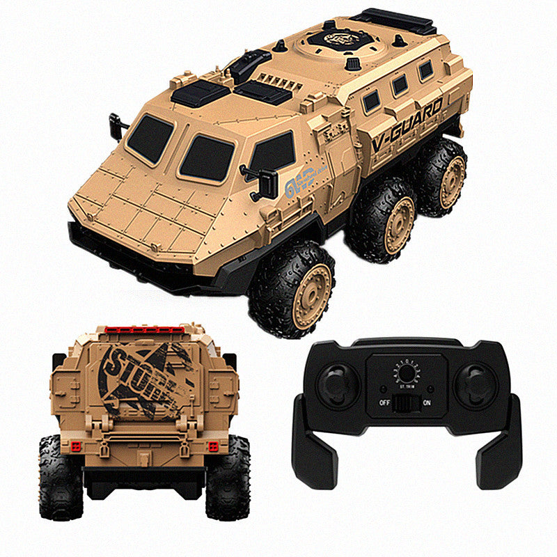RC Car Military Truck 1/16 6WD Army Armored All Terrain Off-Road Truck