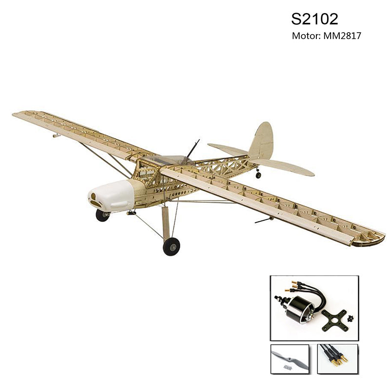 DWHobby Fieseler Fi156 Storch Balsa wood Plane Large Electric or Gas Power Fixed Wing Balsa Plane Kits 1600mm Wingspan