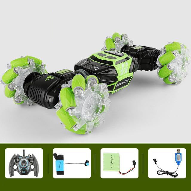 4WD RC Stunt Car Watch Control Gesture Induction Deformable RC Drift Car Toy