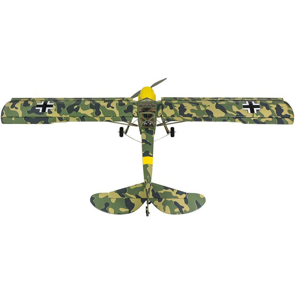 Balsa wood Plane Camouflage Fi156 Storch Large Electric or Gas Power Fixed Wing Balsa wood Plane Kits 1600mm Wingspan With Accessories