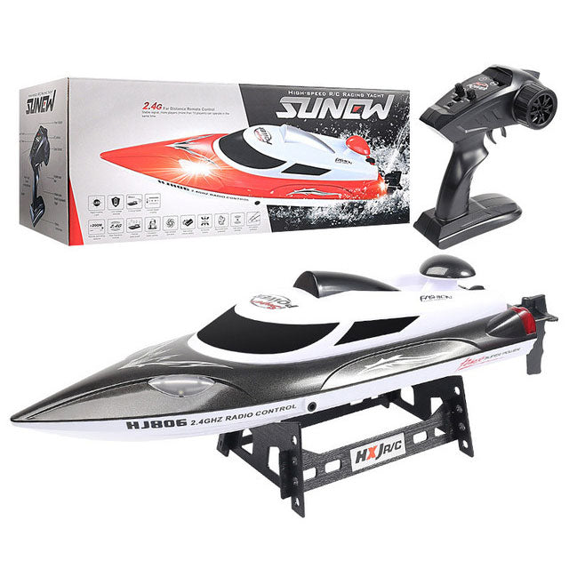 RC Boat HJ806 2.4G 4CH 180° Flip Waterproof 35Km/h High Speed RC Speedboat Toy