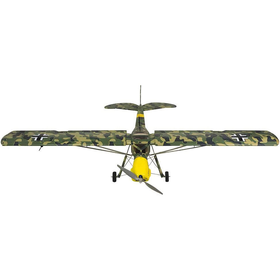 Balsa wood Plane Camouflage Fi156 Storch Large Electric or Gas Power Fixed Wing Balsa wood Plane Kits 1600mm Wingspan With Accessories