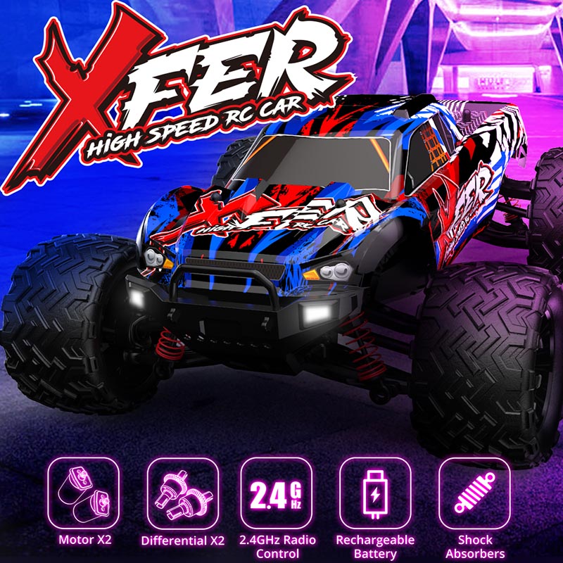 RC Car 1:16 Dual Motor High-Speed Off-Road Climbing 4WD Car