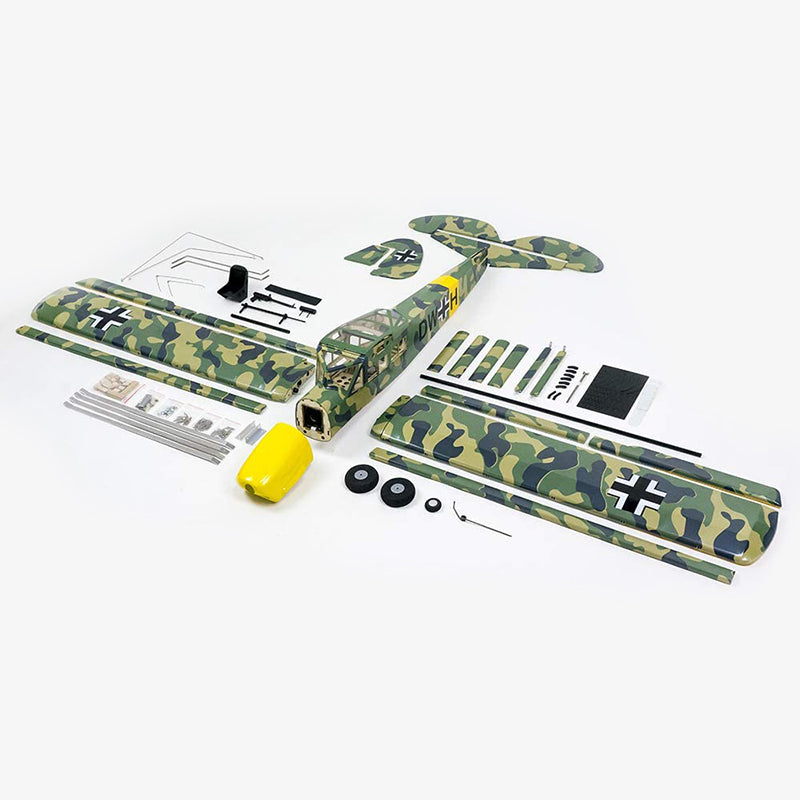 Balsa wood Plane Camouflage Fi156 Storch Large Electric or Gas Power Fixed Wing Balsa wood Plane Kits 1600mm Wingspan With Accessories