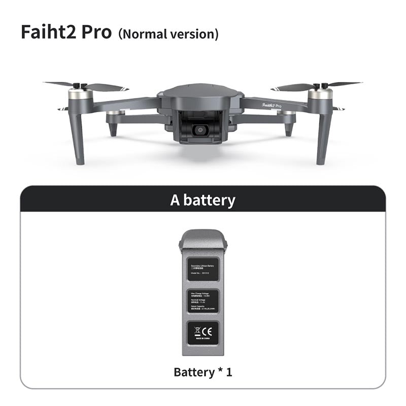 4K Drone Cfly Faith2 PRO 3-Axis Gimbal HD Camera Quadcopter