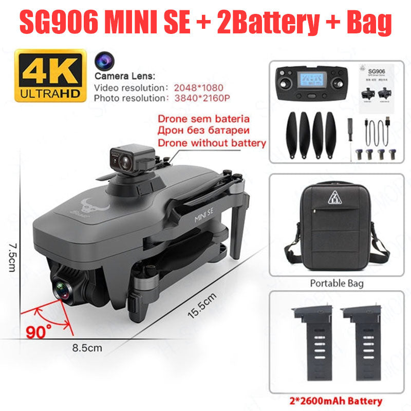 ZLL SG906 MINI SE 4K Drone 360° Obstacle Avoidance Brushless RC Quadcopter