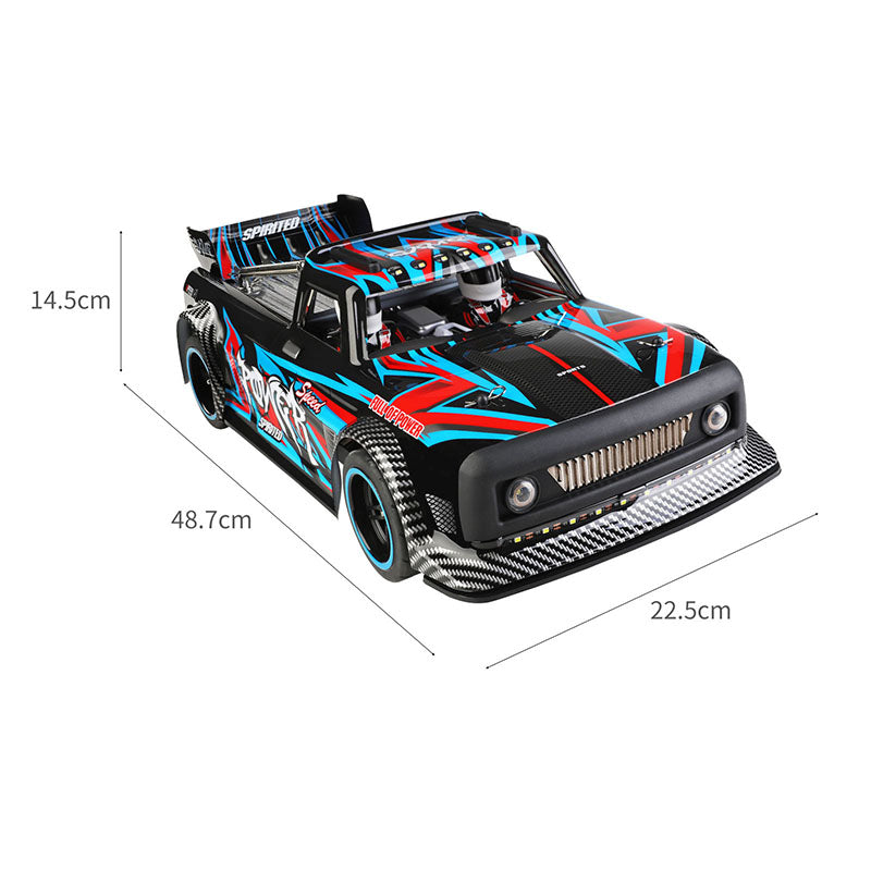 RC Drift Car Wltoys 104072 High Speed 60 KM/H 4WD RTR 1/10 2.4G Brushless RC Car Metal Chassis with LED Light
