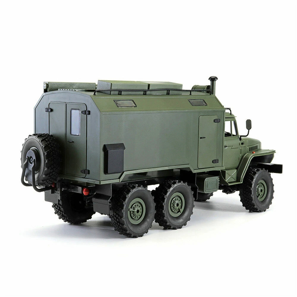 Rc Car Military Truck WPL B36 Ural 1/16 6WD Rock Crawler Command Communication Vehicle