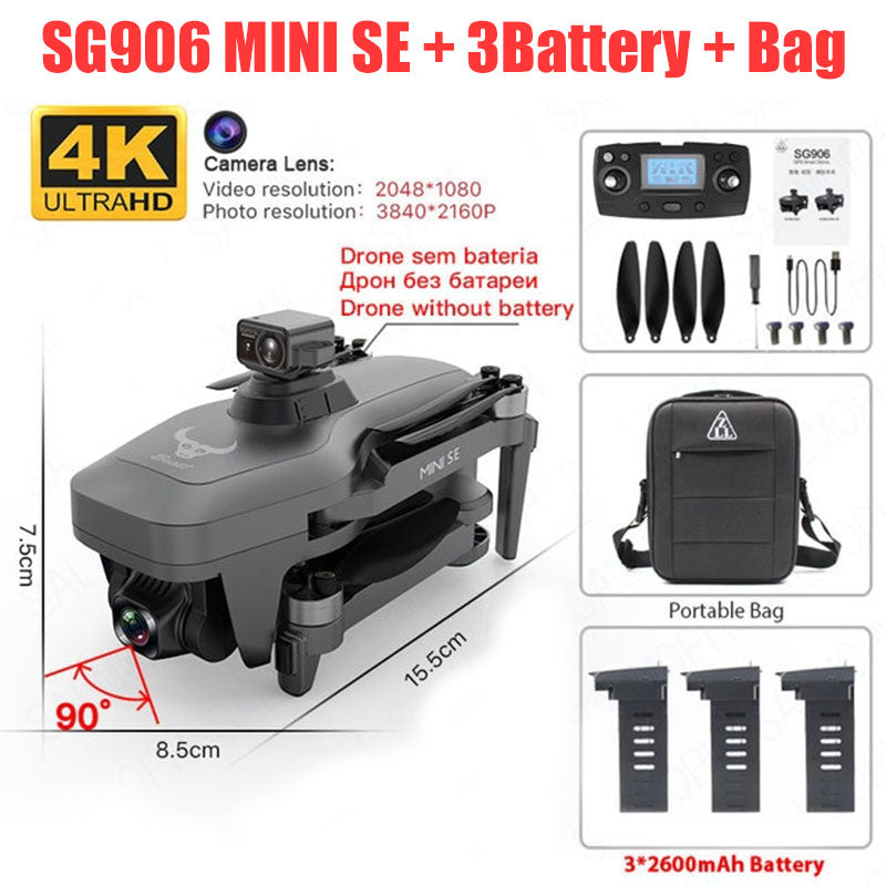 ZLL SG906 MINI SE 4K Drone 360° Obstacle Avoidance Brushless RC Quadcopter