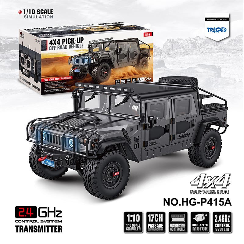 HG P415A 4WD U.S.4X4 Hummer H1 Military Truck 1/10 RC Car
