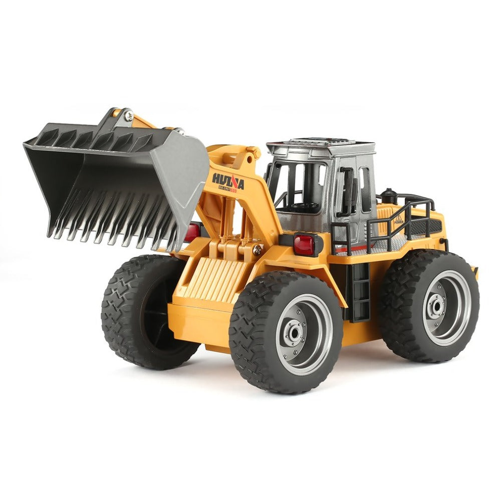 RC Car Huina1577 2 In 1 Alloy Simulation Forklift Truck Crane Excavator