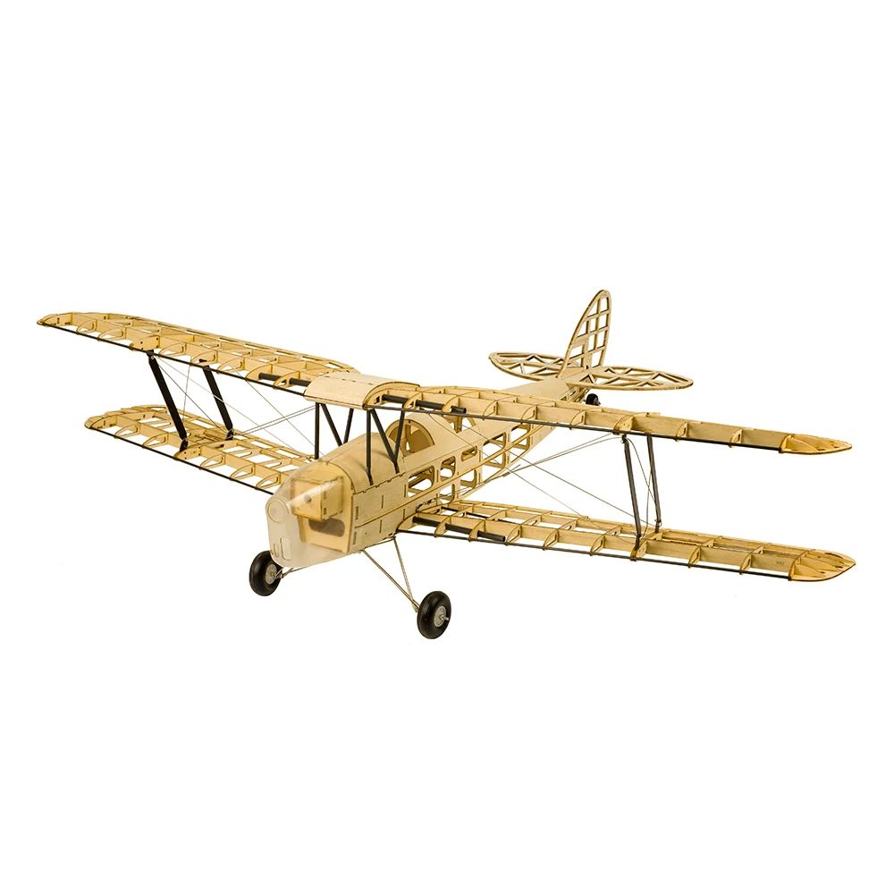 Balsa wood Plane DWHobby Mini Tiger Moth S19 Large Electric Fixed Wing Plane Balsa Kits 1000mm Wingspan